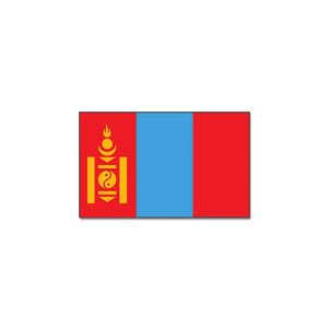 Landen thema vlag Mongolie 90 x 150 cm feestversiering