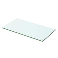 Wandschap transparant 50x20 cm glas