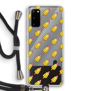 Waterijsjes: Samsung Galaxy S20 Transparant Hoesje met koord