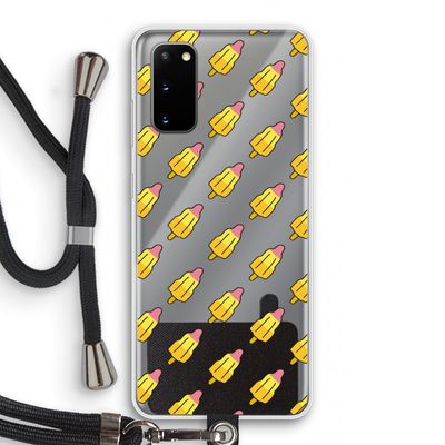 Waterijsjes: Samsung Galaxy S20 Transparant Hoesje met koord