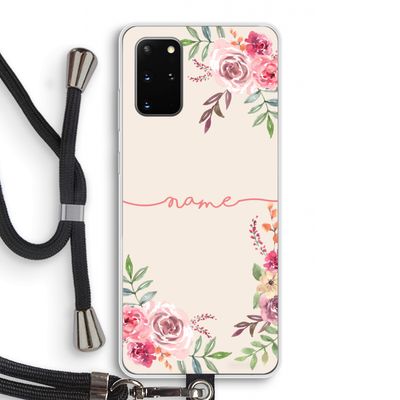 Rozen: Samsung Galaxy S20 Plus Transparant Hoesje met koord