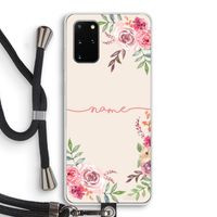 Rozen: Samsung Galaxy S20 Plus Transparant Hoesje met koord