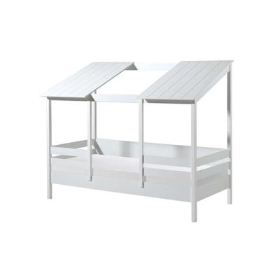 Leen Bakker - Vipack Huisbed 2 Panelen - 90x200 Cm - MDF/Grenenhout - Wit - 106x214.2x174 Cm