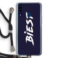 Biest: Samsung Galaxy A20s Transparant Hoesje met koord