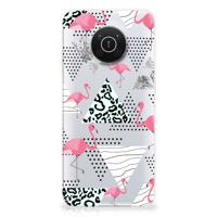 Nokia X10 | X20 | TPU Hoesje | Flamingo Triangle