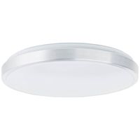 Brilliant Nikkel plafondlamp Livius met wit Ø 48,5cm G80562A21