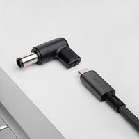 Akyga AK-ND-C08 tussenstuk voor kabels USB-C 7.4 x 5.0 mm Zwart - thumbnail