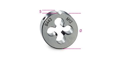 Beta Snijplaten, fijne spoed, metrische draad HSS 443 20X125 - 004430129