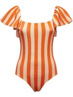 La DoubleJ maillot de bain Scarlett à rayures - Orange - thumbnail