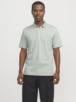 Jack & Jones Jprccrodney Ss Polo Noos Poloshirts Aqua Gray