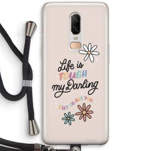 Tough Life: OnePlus 6 Transparant Hoesje met koord