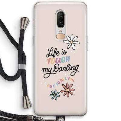 Tough Life: OnePlus 6 Transparant Hoesje met koord