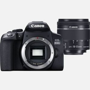 Canon EOS 850D SLR camerakit 24,1 MP CMOS 6000 x 4000 Pixels Zwart