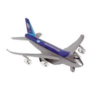 Goki Speelgoed Vliegtuig - 19 cm - blauw - licht en geluid - kinderen - pull back motor Goki Speelgoed Vliegtuig - 19 cm - blauw - licht en geluid - kinderen - pull back motor