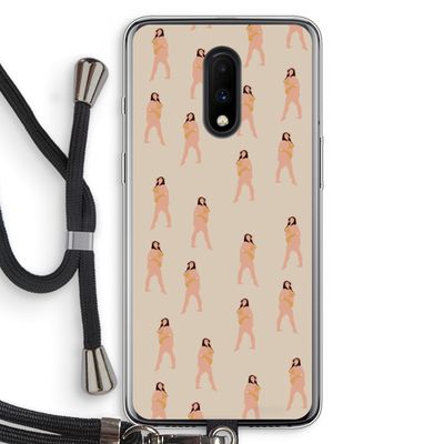 You're so golden: OnePlus 7 Transparant Hoesje met koord