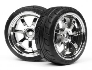 Mounted t-grip tire 26mm rays 57s-pro wheel chrome