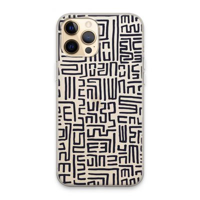 Moroccan Print: iPhone 13 Pro Max Transparant Hoesje