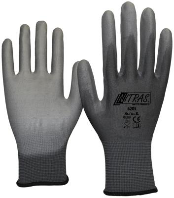 NITRAS SAFETY Glove size l nylon gray coated