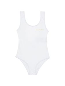 Balmain Kids logo-motif swimsuit - Blanc