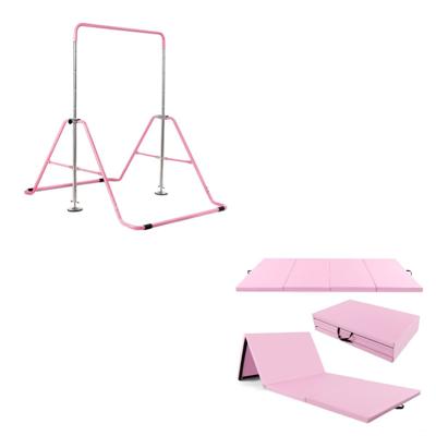 Uitschuifbare Kinderbeugel En Opvouwbaar Matje Met Handvatten Opvouwbare Driehoekige Beugel En Matje Met 4 Panelen