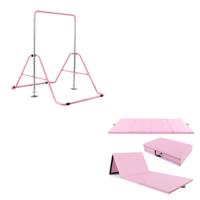 Uitschuifbare Kinderbeugel En Opvouwbaar Matje Met Handvatten Opvouwbare Driehoekige Beugel En Matje Met 4 Panelen