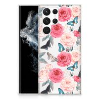 Samsung Galaxy S22 Ultra TPU Case Butterfly Roses - thumbnail