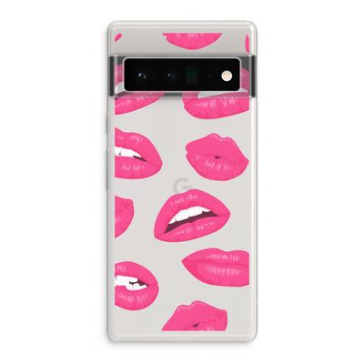 Bite my lip: Google Pixel 6 Pro Transparant Hoesje
