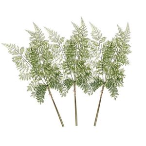 3x Groene bosvaren kunsttak 58 cm   -