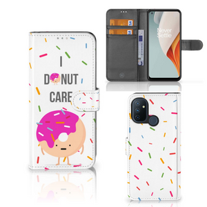 OnePlus Nord N100 Book Cover Donut Roze