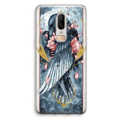Golden Raven: OnePlus 6 Transparant Hoesje