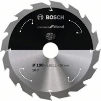 Bosch Accessories Bosch Power Tools 2608837706 Hardmetaal-cirkelzaagblad 190 x 30 mm Aantal tanden: 16 1 stuk(s)