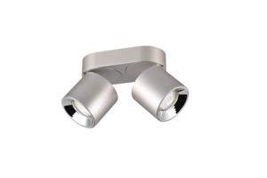 Trio Plafondlamp Guayana 2-lichts nikkel 651000207