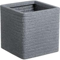 Bloempot - STRATA - Vierkant - Banbury - Ø 30,5 cm x 30 cm H - Askleur