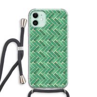 Moroccan tiles 2: iPhone 11 Transparant Hoesje met koord
