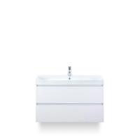 Maxx XL Badmeubelset 100 cm - Wit Hoogglans - Wastafel Just 1 kraangat