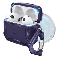 AirPods 4 Cyber Tough Case (HaloLock) Dark Purple