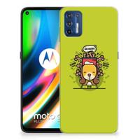 Motorola Moto G9 Plus Telefoonhoesje met Naam Doggy Biscuit