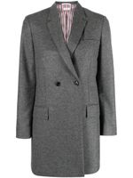 Thom Browne blazer long à boutonnière croisée - Gris - thumbnail