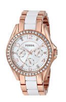 Horlogeband Fossil ES3528 Staal Rosé 18mm