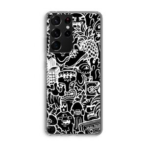 Vexx Black Mixtape: Samsung Galaxy S21 Ultra Transparant Hoesje