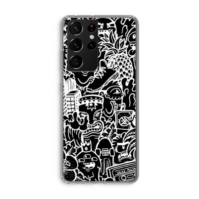 Vexx Black Mixtape: Samsung Galaxy S21 Ultra Transparant Hoesje