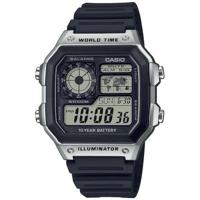 Horloge Heren Casio ILLUMINATOR WORLDTIME Zwart Grijs (Ø 40 mm)