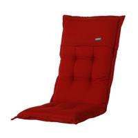 Madison - Tuinkussens Hoge Rug Rib Red - 123x50 - Rood - thumbnail