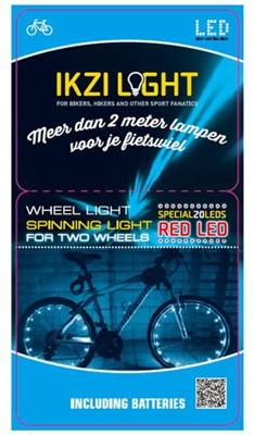 Wheels Light Wielverlichting ikzi voor 2 wielen - rode leds