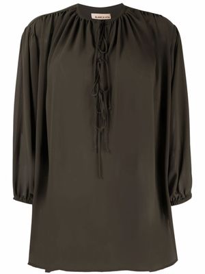 Blanca Vita blouse Begonia à détail de laçage - Vert