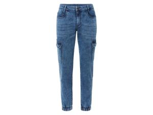 LIVERGY Heren denim joggers (Blauw, 52)