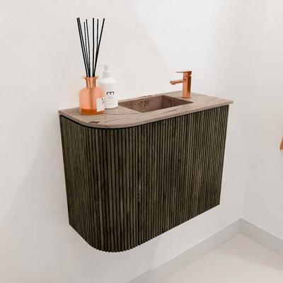 Toiletmeubel Mondiaz Joya Dlux | 51.6 cm | Meubelkleur Shadow | Faye wastafel Arena Wasbak Rechts | 1 kraangat