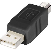 Renkforce USB 2.0 Adapter [1x USB-A 2.0 stekker - 1x USB-B 2.0 stekker] rf-usba-03 Vergulde steekcontacten - thumbnail