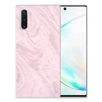 Samsung Galaxy Note 10 | TPU | Siliconen hoesje | Marble Pink - Origineel Cadeau Vriendin