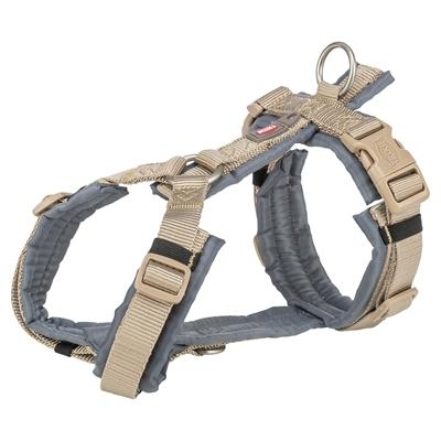TRIXIE HONDENTUIG PREMIUM TREKKING ZAND TAUPE / GRAFIET GRIJS 62-74X2,5 CM
